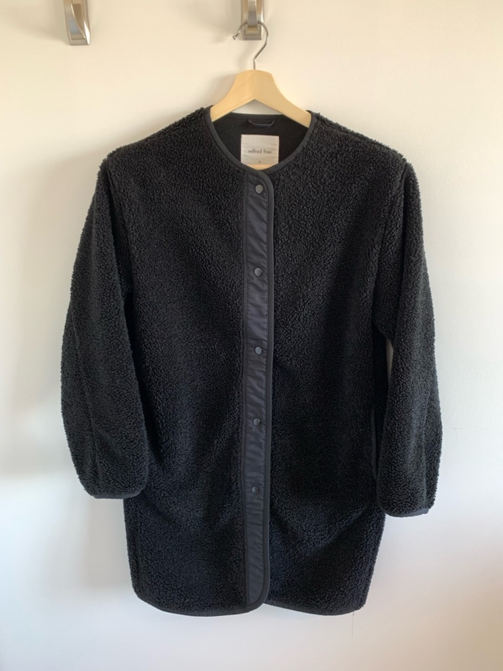 Wilfred Black Teddy Sherpa Coat